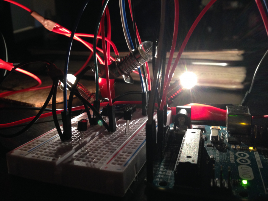 Fahrradlampen mit Transistoren schalten