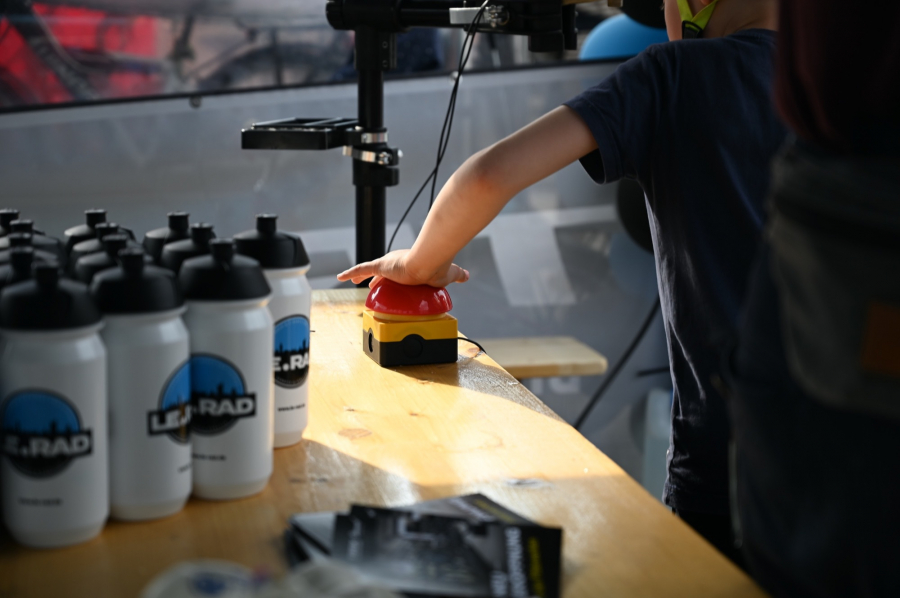 Glücksrad Fahrradampel mit Buzzer