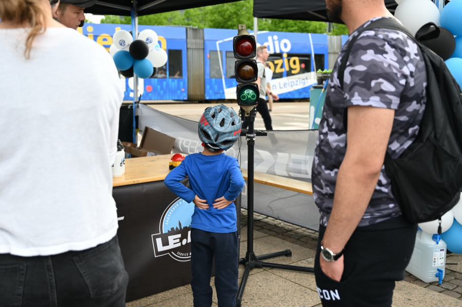 Fahrrad Ampel Glücksrad beim LVZ Fahrradfest
