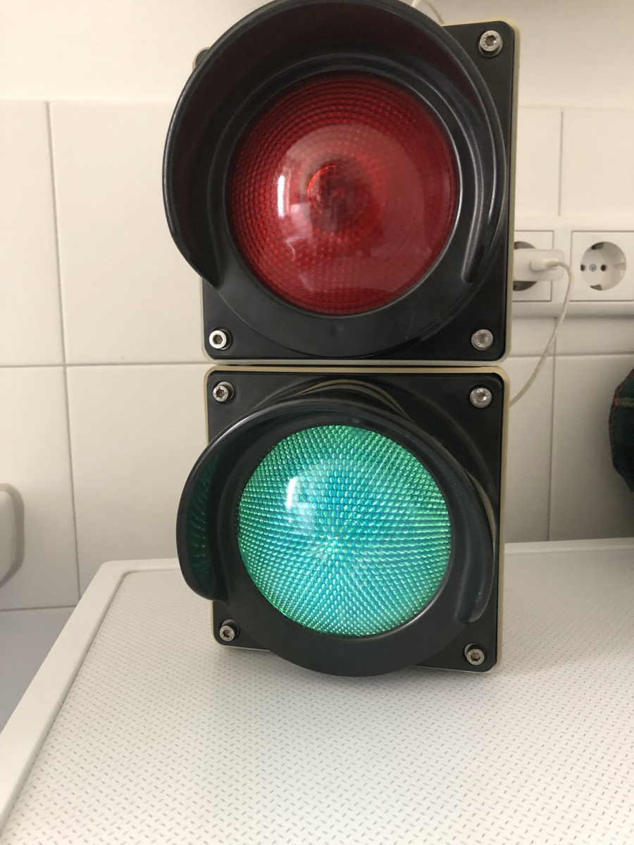 Die fertige Wetter Ampel