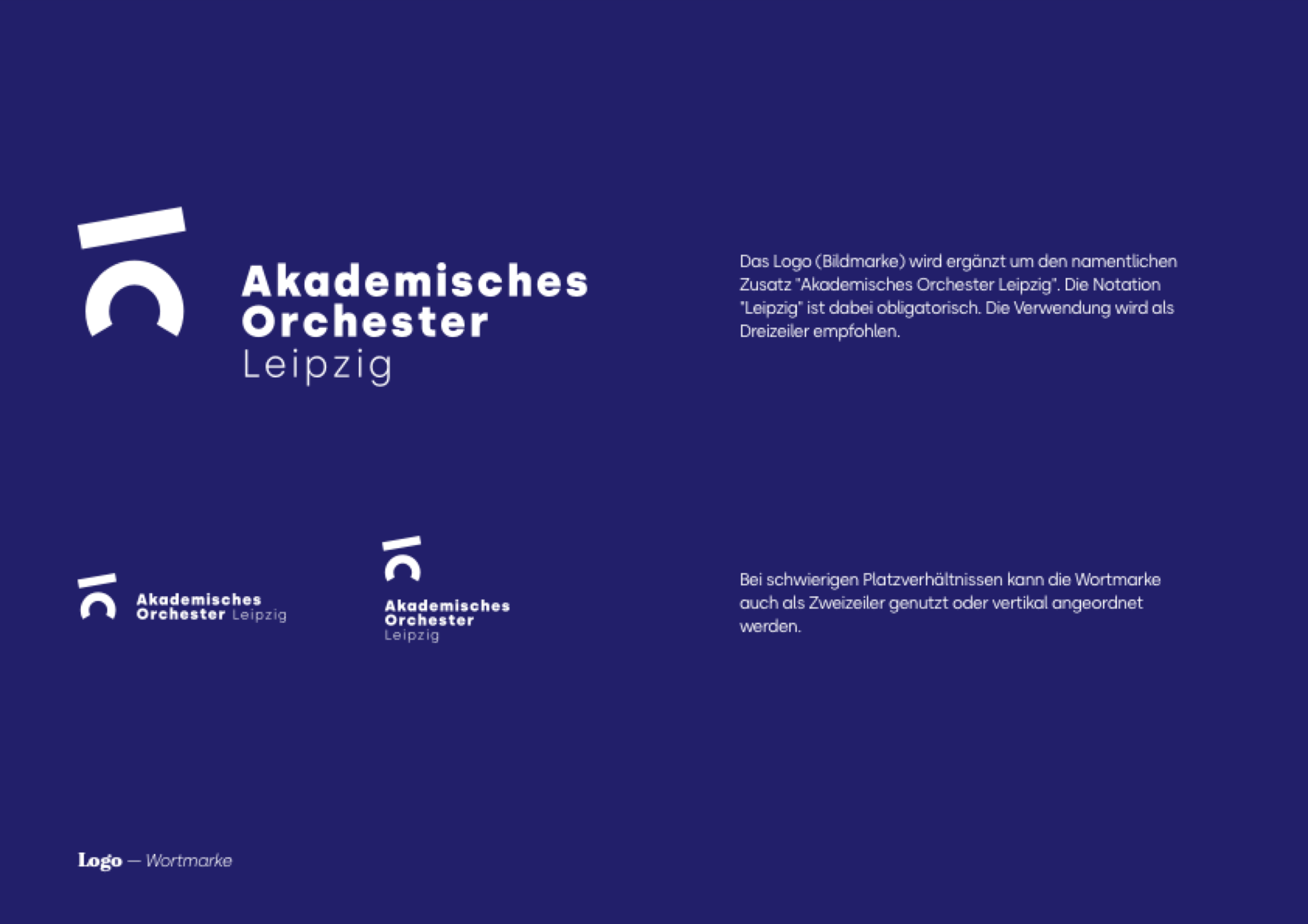 Fertiges Logo und Anwendungsvorgaben als Corporate Design